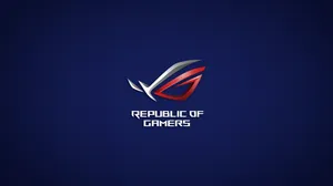 Deep Blue Backdrop Asus Rog Logo Wallpaper