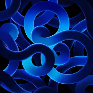 Deep Blue Swirls Ipad Air 4 Wallpaper