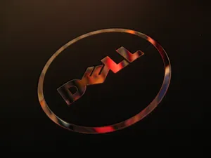 Deep Brown Dell Logo Wallpaper
