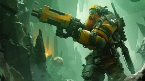 Deep_ Rock_ Galactic_ Dwarf_ Gunner Wallpaper