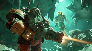 Deep_ Rock_ Galactic_ Gunner_ Action Wallpaper