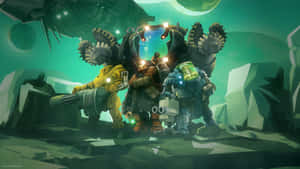 Deep_ Rock_ Galactic_ Team_ Artwork Wallpaper