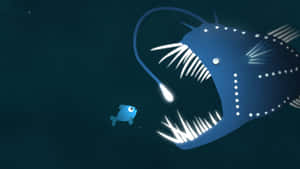 Deep Sea Anglerfish Encounter Wallpaper