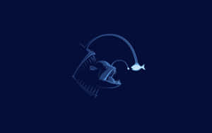 Deep Sea Anglerfish Illustration Wallpaper