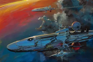 Deep Space Explorer In A Mysterious Nebula Wallpaper