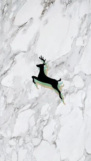 Deer And Marble Iphone Wallpaper
