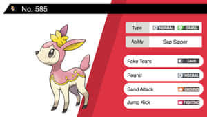 Deerling Pokedex Entry Wallpaper