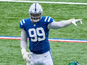 Deforest Buckner Blue Football Jersey Wallpaper