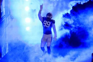 Deforest Buckner In Blue Smoke And Light Wallpaper