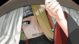 Deidara Close Up Smiling Wallpaper