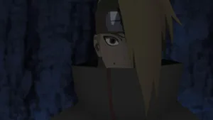 Deidara Smiling In Dark Forest Wallpaper