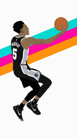 Dejounte Murray Graphic Art Wallpaper