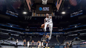 Dejounte Murray High Jump Wallpaper