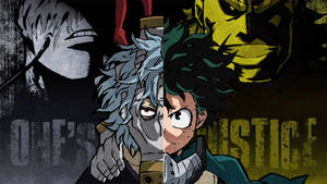 Deku Battles Against Tomura Shigaraki In An Epic Fight. Wallpaper