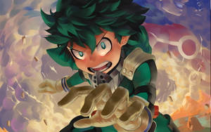 Deku Cute Drawing Wallpaper