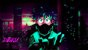 Deku Cyberpunk Vibes Wallpaper