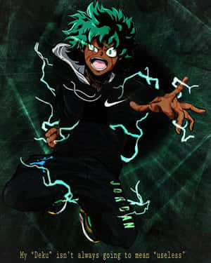 Deku Drip Electric Aura Wallpaper