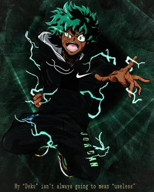Deku Drip Electric Aura Wallpaper