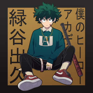 Deku Drip Stylish Anime Character Wallpaper