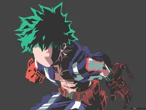 Deku Midoriya Minimal Anime Wallpaper