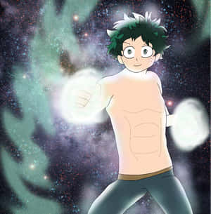 Deku Power Unleashed Wallpaper