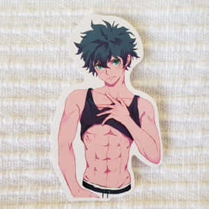 Deku Shirtless Anime Sticker Wallpaper