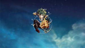 Deku’s Golden Fist Of Justice Wallpaper