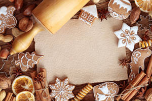 Delectable Assortment Of Festive Christmas Cookies Wallpaper