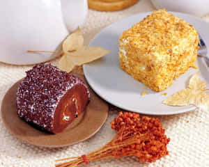 Delectable Cake Roll Wallpaper
