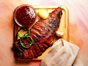 Delectable Grilled Meat Wallpaper