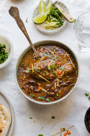 Delectable Nihari Cuisine – A Feast For The Eyes And The Palate Wallpaper