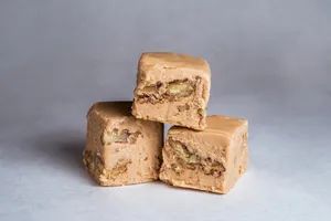 Delectable Penuche Fudge On A Plate Wallpaper