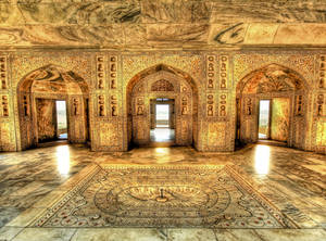 Delhi Akbar's Bathing Chamber Wallpaper