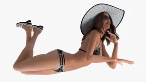 Delicate Black Tanga Wallpaper