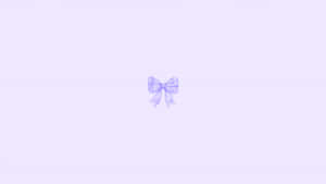 Delicate Purple Aesthetic Bow Wallpaper