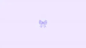 Delicate Purple Aesthetic Bow Wallpaper