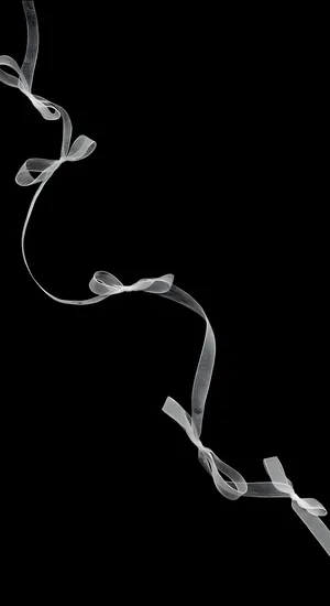 Delicate Ribbon Flow Wallpaper