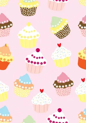 Delicious And Adorable Cupcake Wallpaper