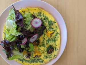 Delicious And Colorful Meal Presentation Wallpaper