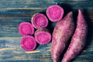 Delicious And Nutritious Purple Potatoes Wallpaper