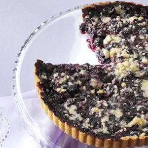 Delicious Blueberries Tart Wallpaper