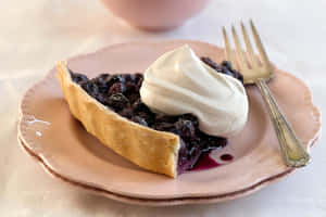 Delicious Blueberry Pie Wallpaper