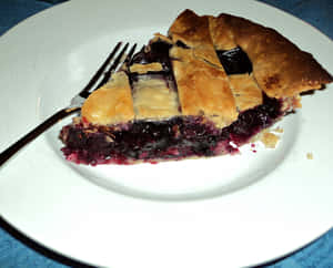 Delicious Blueberry Pie Wallpaper