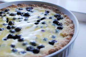 Delicious Blueberry Tart Wallpaper