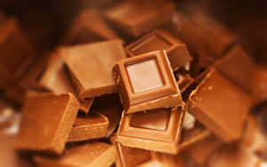 Delicious Brown Chocolate Filling Your Screen Wallpaper