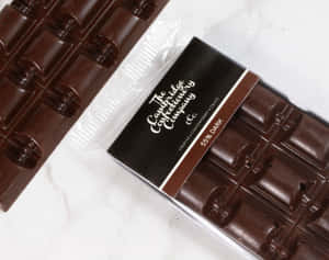 Delicious Dark Chocolate Chunks Wallpaper