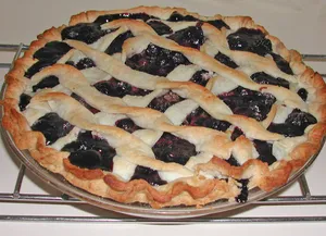 Delicious Home-made Blueberry Pie Wallpaper
