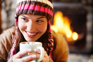 Delicious Hot Chocolate In A Cozy Atmosphere. Wallpaper