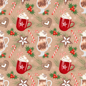 Delicious Hot Chocolate With Whipped Cream And Cocoa Powder Wallpaper