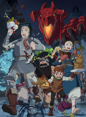 Delicious In Dungeon Adventurers Cooking Wallpaper